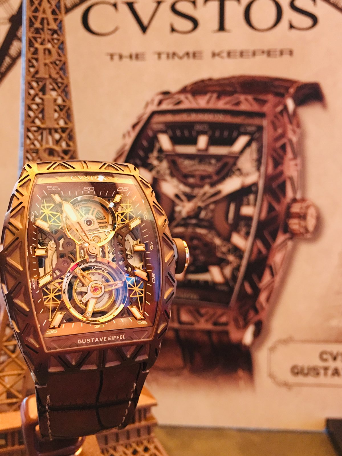 ساعة CVSTOS Special Edition Gustave Eiffel Tourbillon